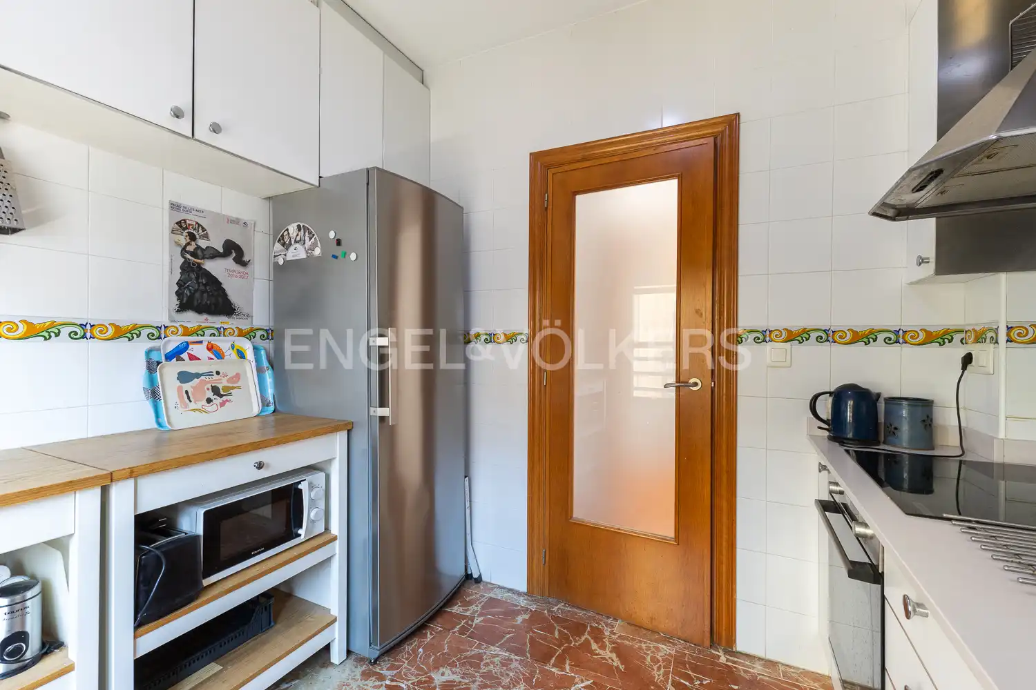 Küche von Dachboden zum Verkauf in Valencia mit Klimaanlage, Heizung und Terrasse