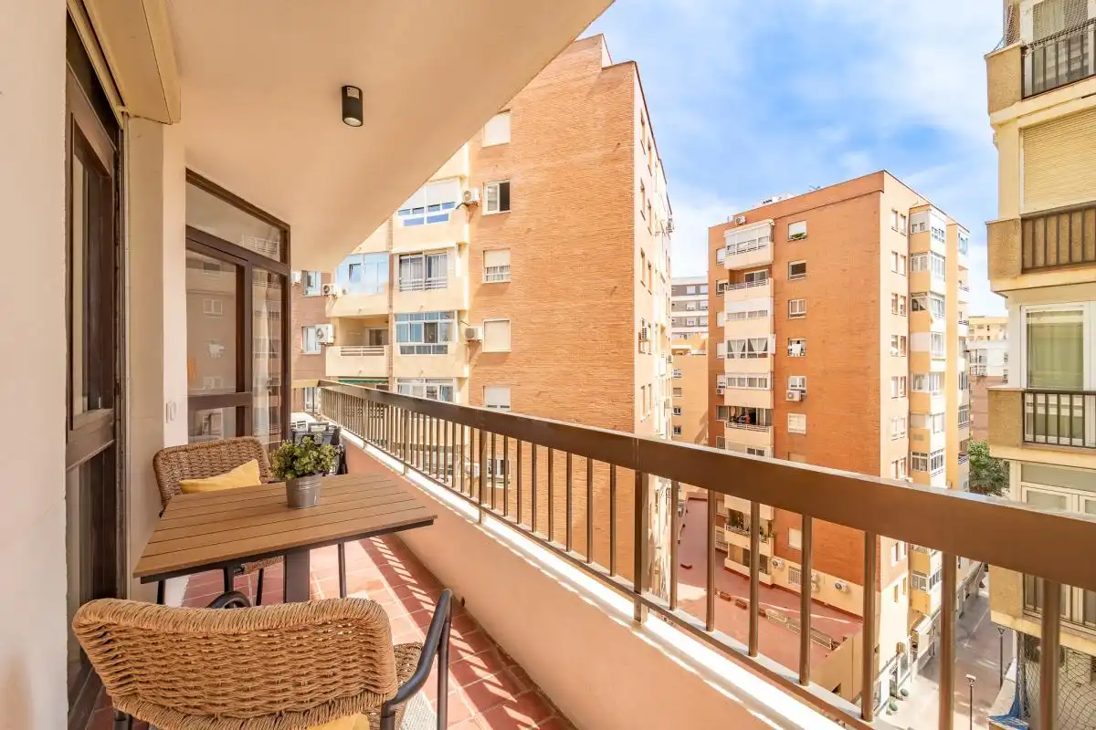 Terrasse von Wohnung zur Miete in Málaga mit Klimaanlage, Heizung und Terrasse