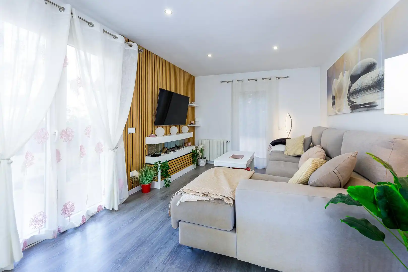 Sala d'estar de Casa adosada en venda en Llucmajor amb Calefacció, Jardí privat i Terrassa