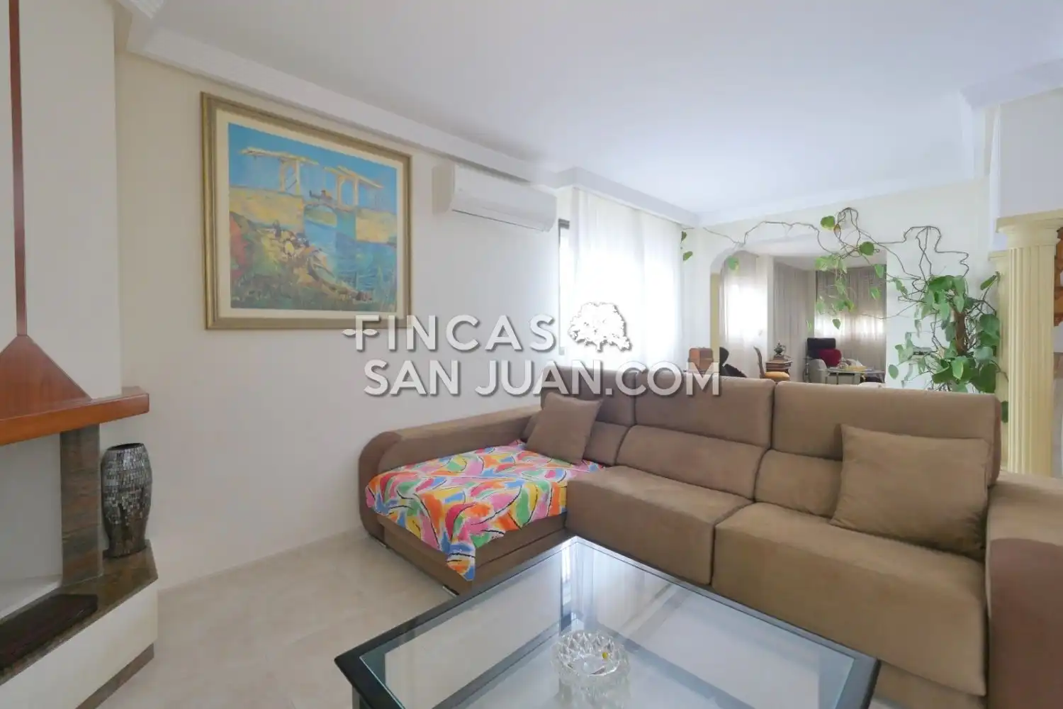 Sala de estar de Casa o chalet en venta en Mutxamel con Terraza, Piscina y Balcón