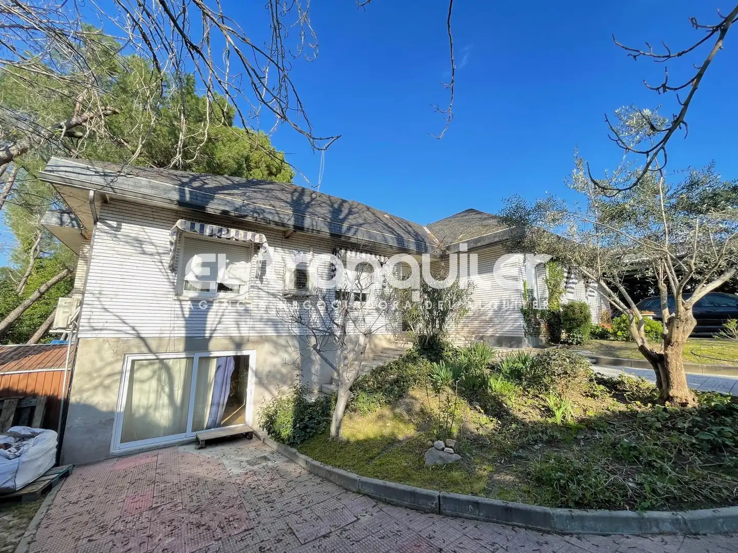 Außenansicht von Haus oder Chalet zur Miete in Fuente del Fresno mit Privatgarten, Schwimmbad und Möbliert