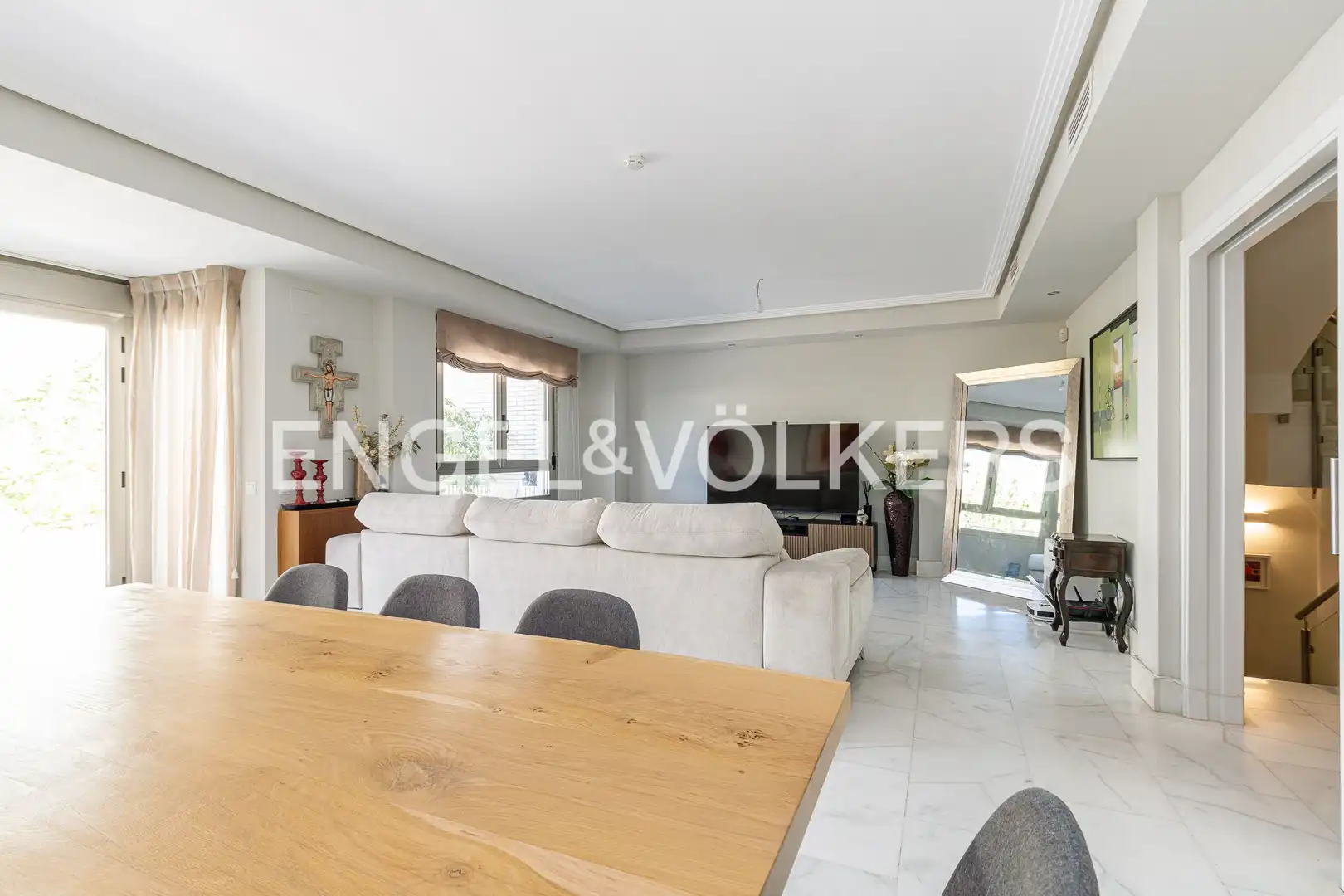 Dining room of Detached homes for rent in Boadilla del Monte  with Air Conditioner, Heating and Parquet flooring