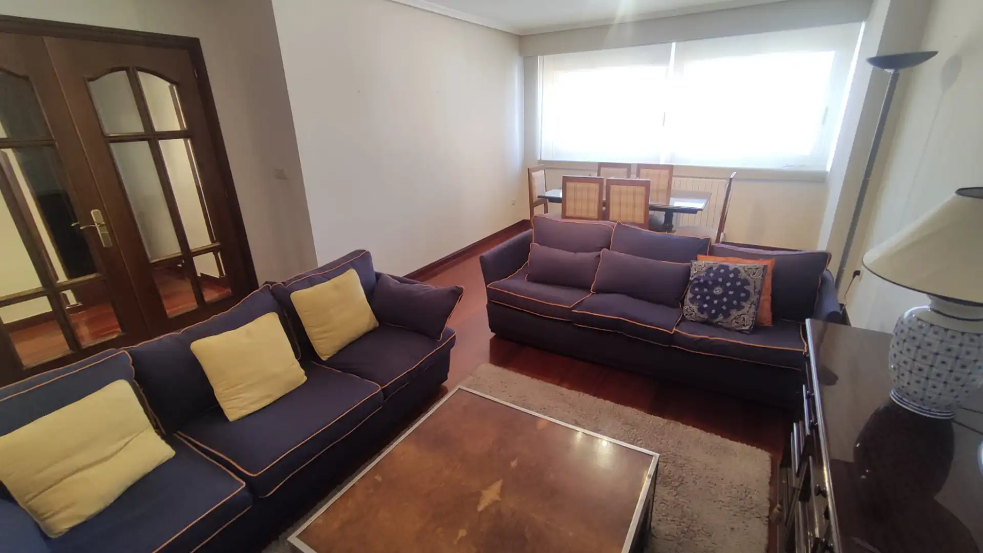 Wohnzimmer von Wohnung zur Miete in Ourense Capital  mit Heizung, Möbliert und Ofen