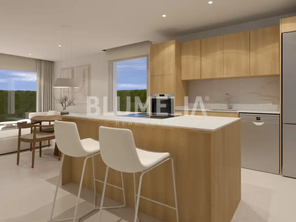 Cuina de Apartament en venda en Oliva amb Aire condicionat, Calefacció i Jardí privat