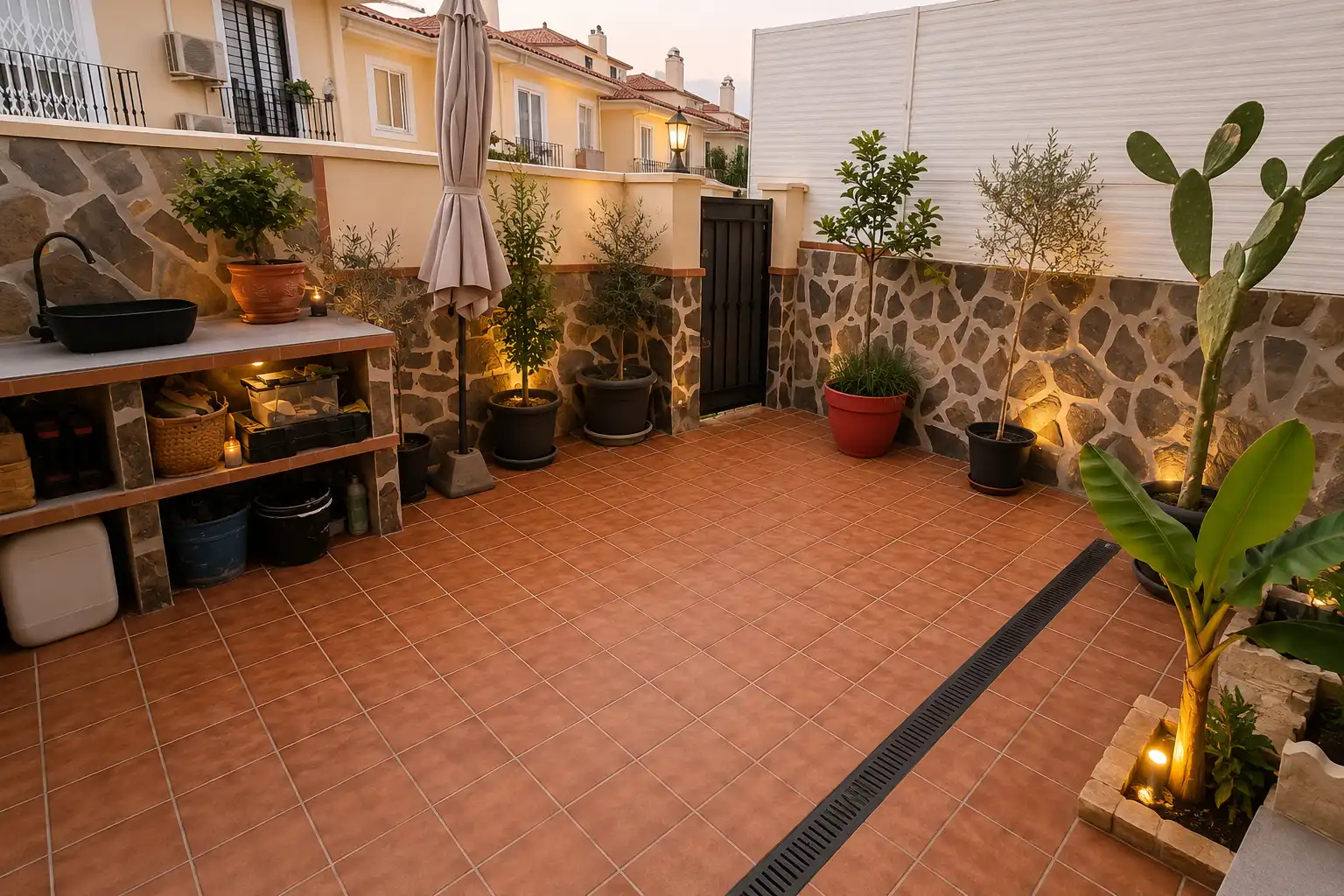 Terraza de Casa adosada en venta en Málaga con Jardín privado, Terraza y Balcón