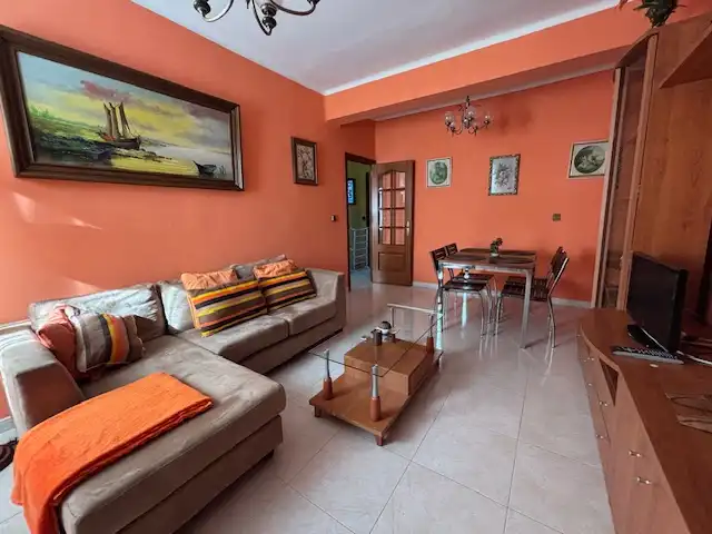 Living room of Flat for rent in Ferrol  with Parquet flooring, Furnished and Oven