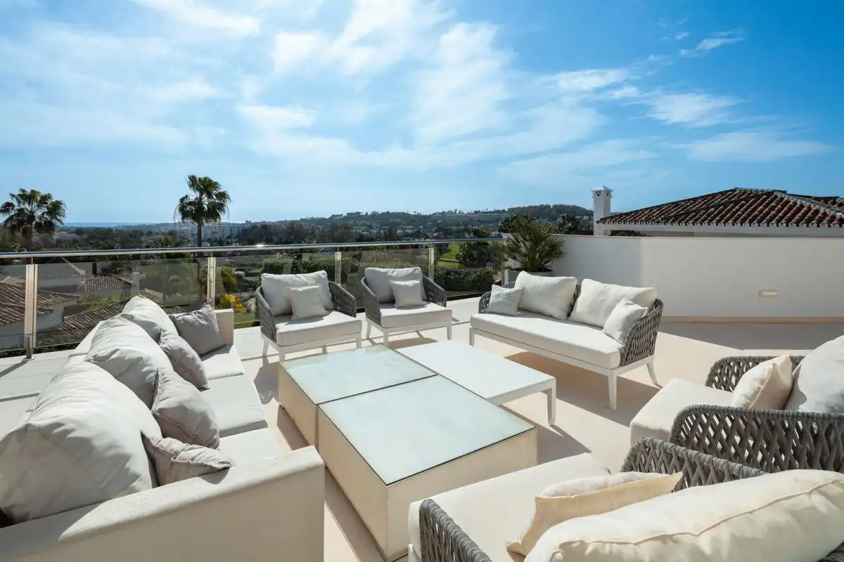 Terraza de Casa o chalet en venta en Marbella con Aire acondicionado, Parquet y Terraza