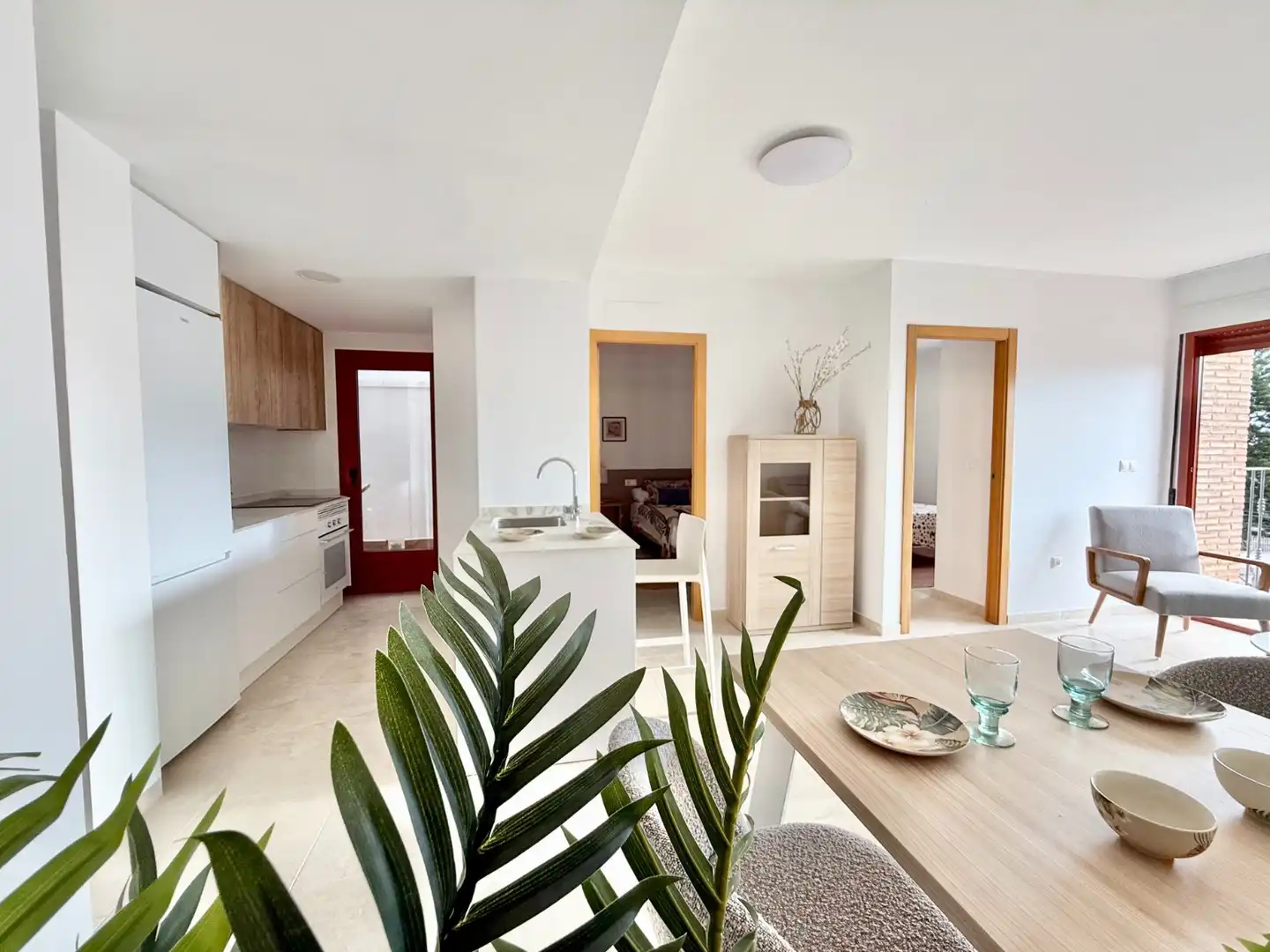 Küche von Wohnung zum Verkauf in Murcia mit Klimaanlage, Terrasse und Abstellraum