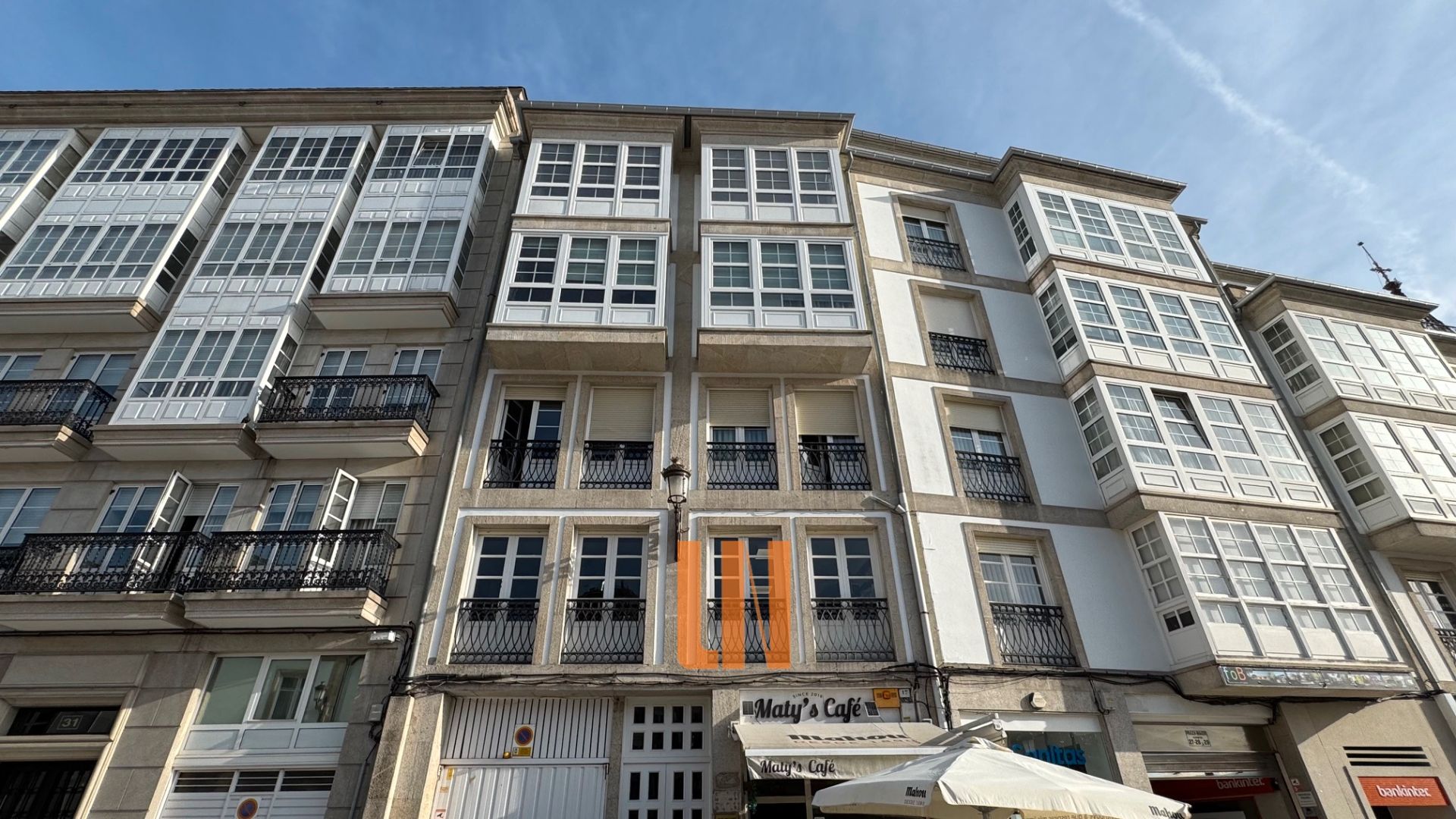 Vista exterior de Pis de lloguer en Lugo Capital amb Calefacció, Traster i Moblat