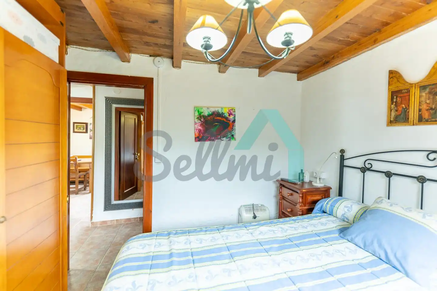 Bedroom of Houses for sale in Valdés - Luarca  with Private garden, Parquet flooring and Terrace