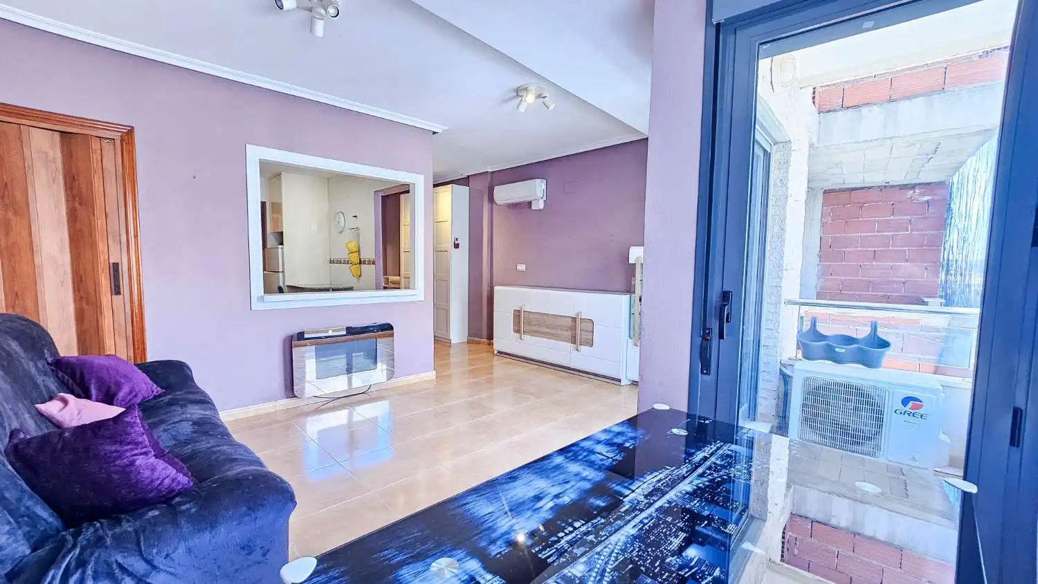 Sala de estar de Apartamento en venta en Torrevieja con Aire acondicionado, Calefacción y Terraza