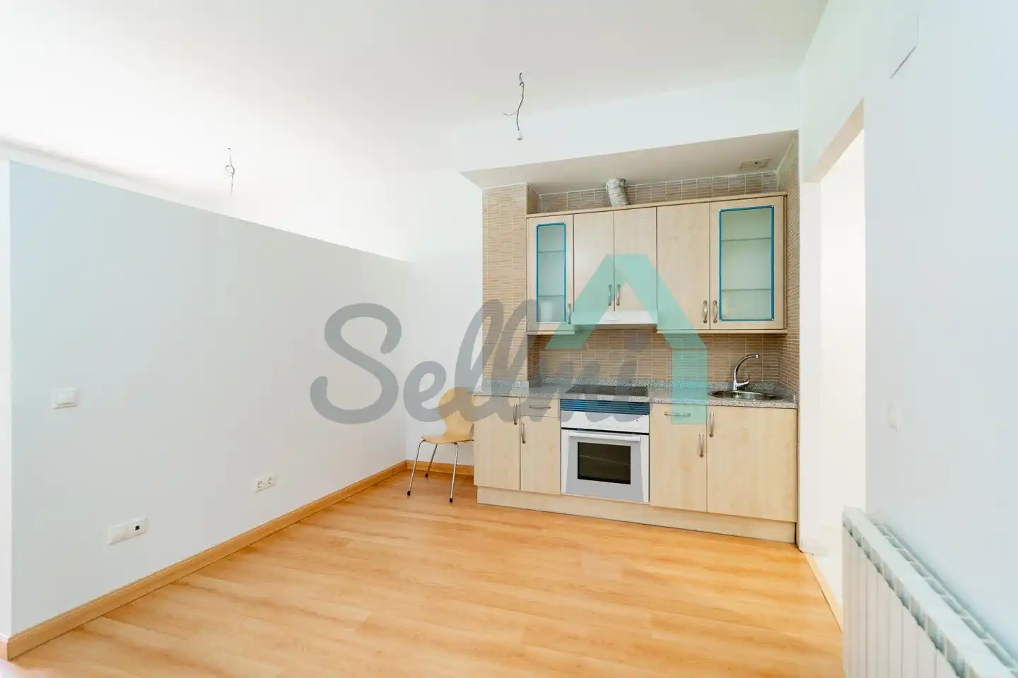 Küche von Wohnung zum Verkauf in Aller mit Heizung, Terrasse und Abstellraum