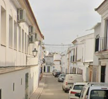 Vista exterior de Casa adosada en venda en Hinojos amb Calefacció i Traster