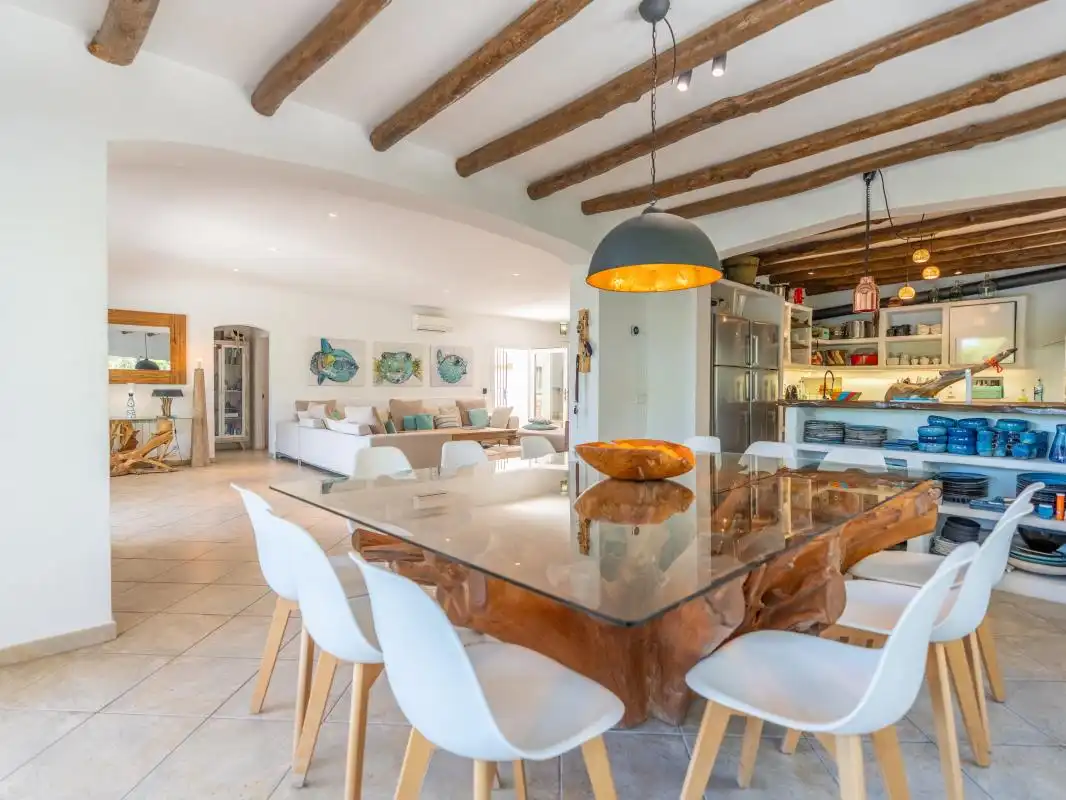 Dining room of Houses for sale in Sant Josep de sa Talaia  with Air Conditioner, Heating and Private garden