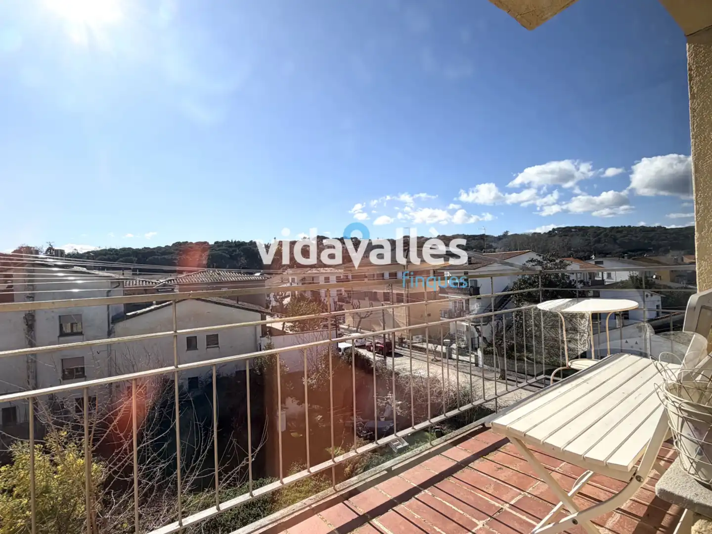 Vista exterior de Pis en venda en Santa Maria de Palautordera amb Parquet, Terrassa i Forn