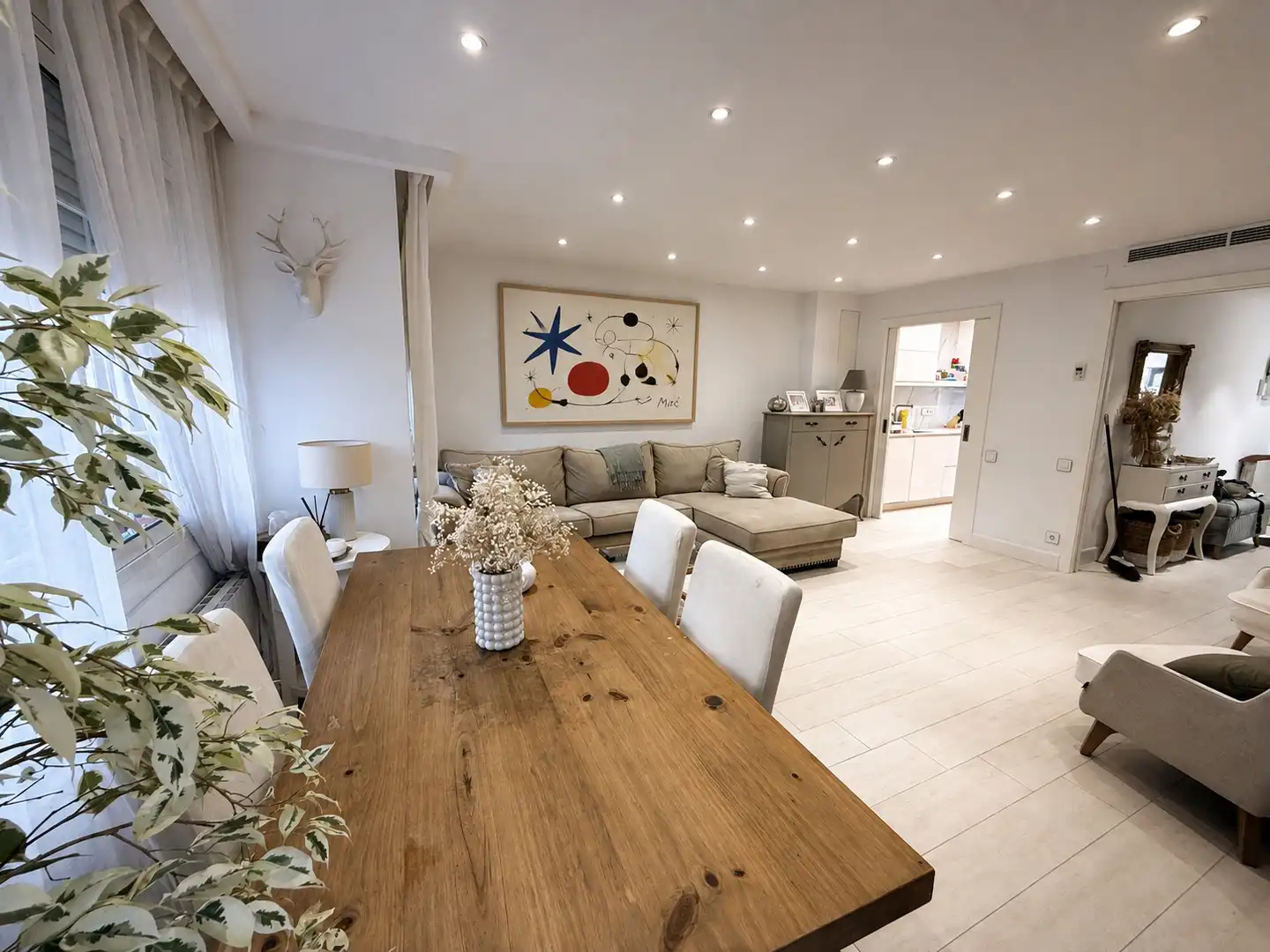 Dining room of Houses for sale in Sant Joan Despí  with Air Conditioner, Heating and Private garden