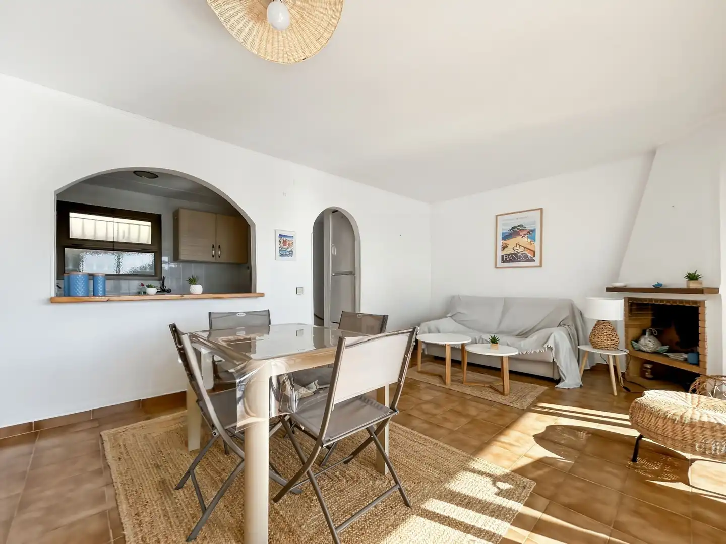 Living room of Duplexes for sale in Roses  with Air Conditioner and Heating