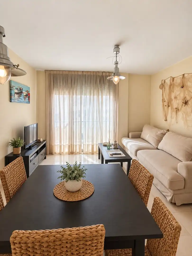 Sala de estar de Apartamento en venta en Vandellòs i l'Hospitalet de l'Infant, Tarragona