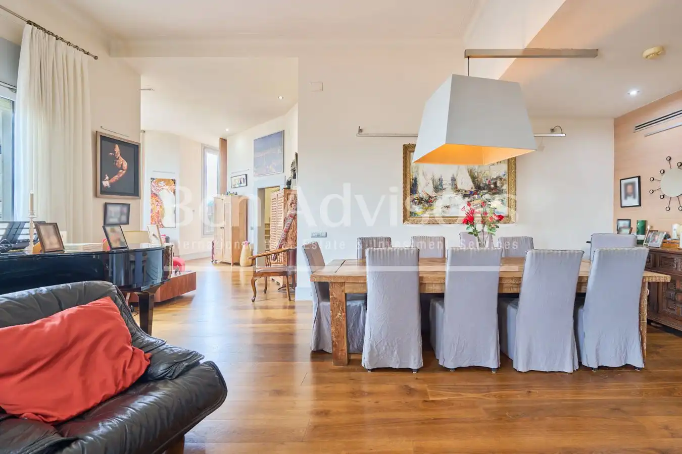Dining room of Attic for sale in Barcelona  with Air Conditioner, Heating and Parquet flooring