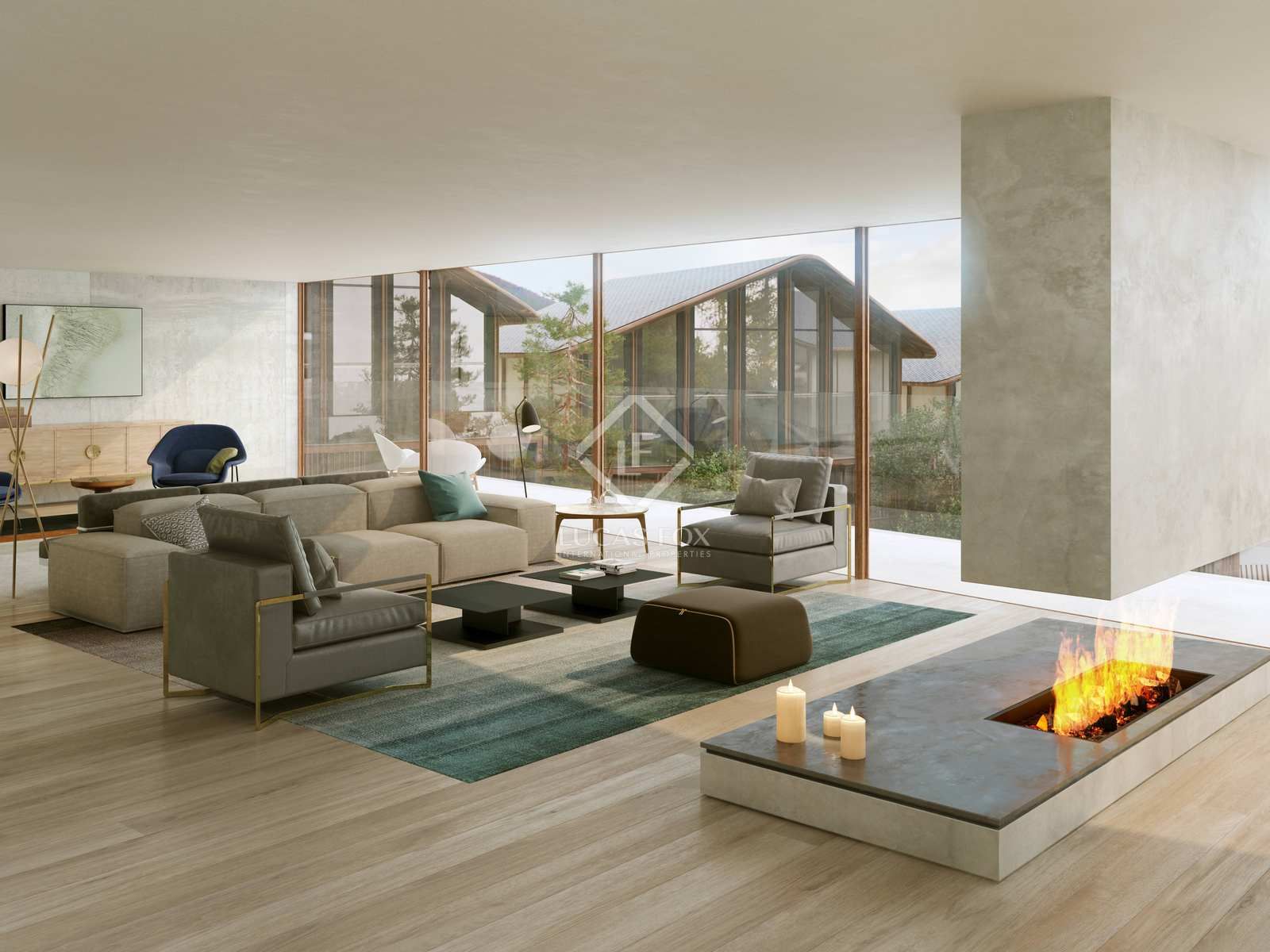 Living room of Flat for sale in  Madrid Capital  with Air Conditioner, Heating and Parquet flooring