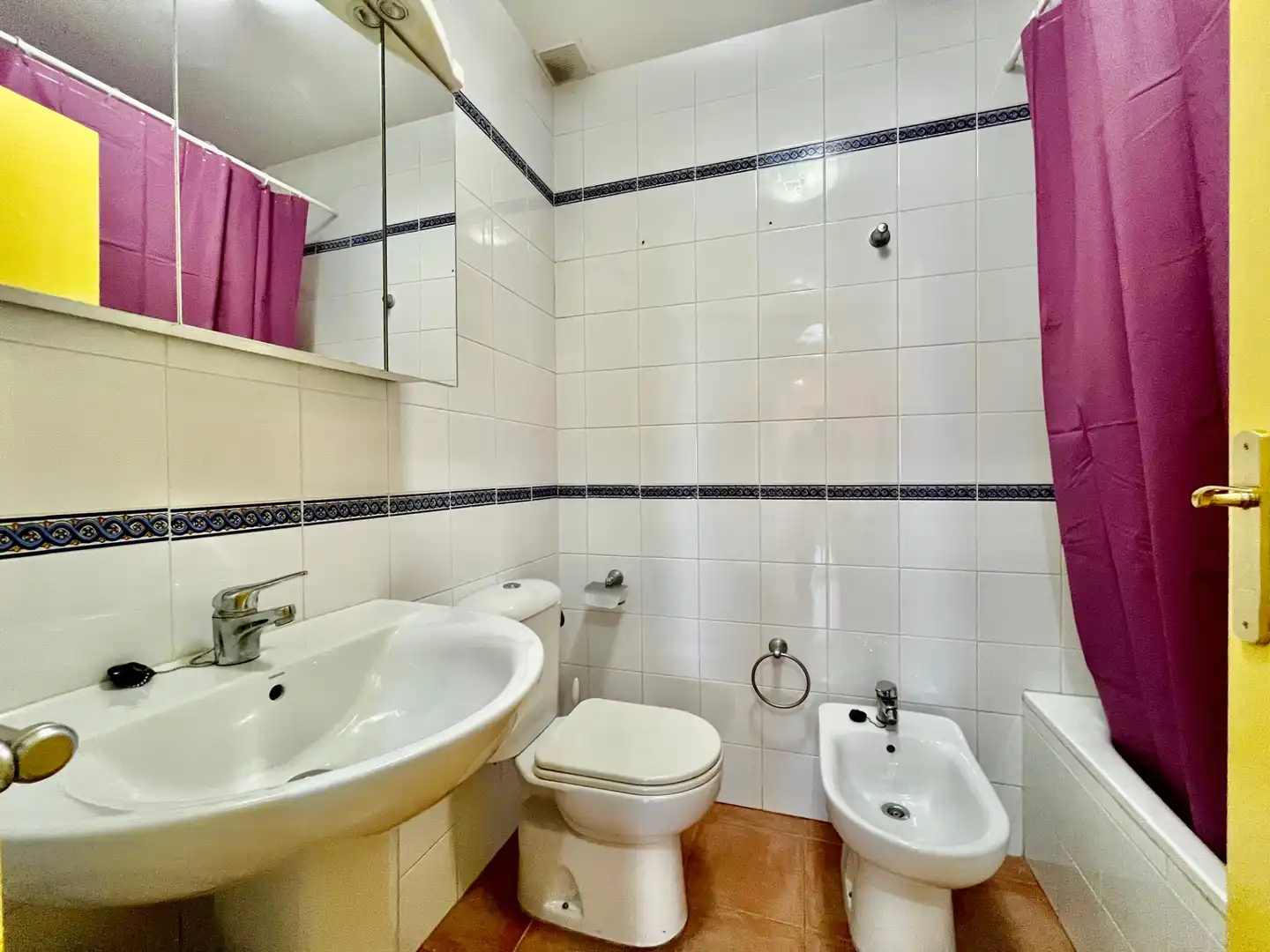 Bany de Apartament de lloguer en Garrucha amb Moblat i Piscina comunitària