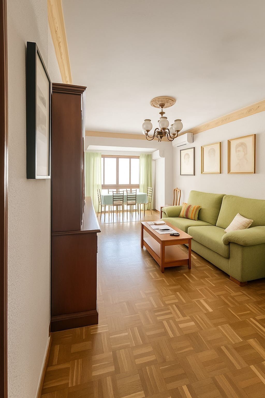 Sala d'estar de Pis en venda en Málaga Capital amb Aire condicionat i Terrassa