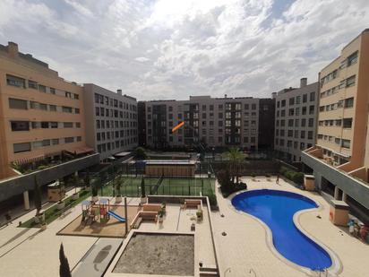 Swimming pool of Flat for sale in  Madrid Capital  with Air Conditioner