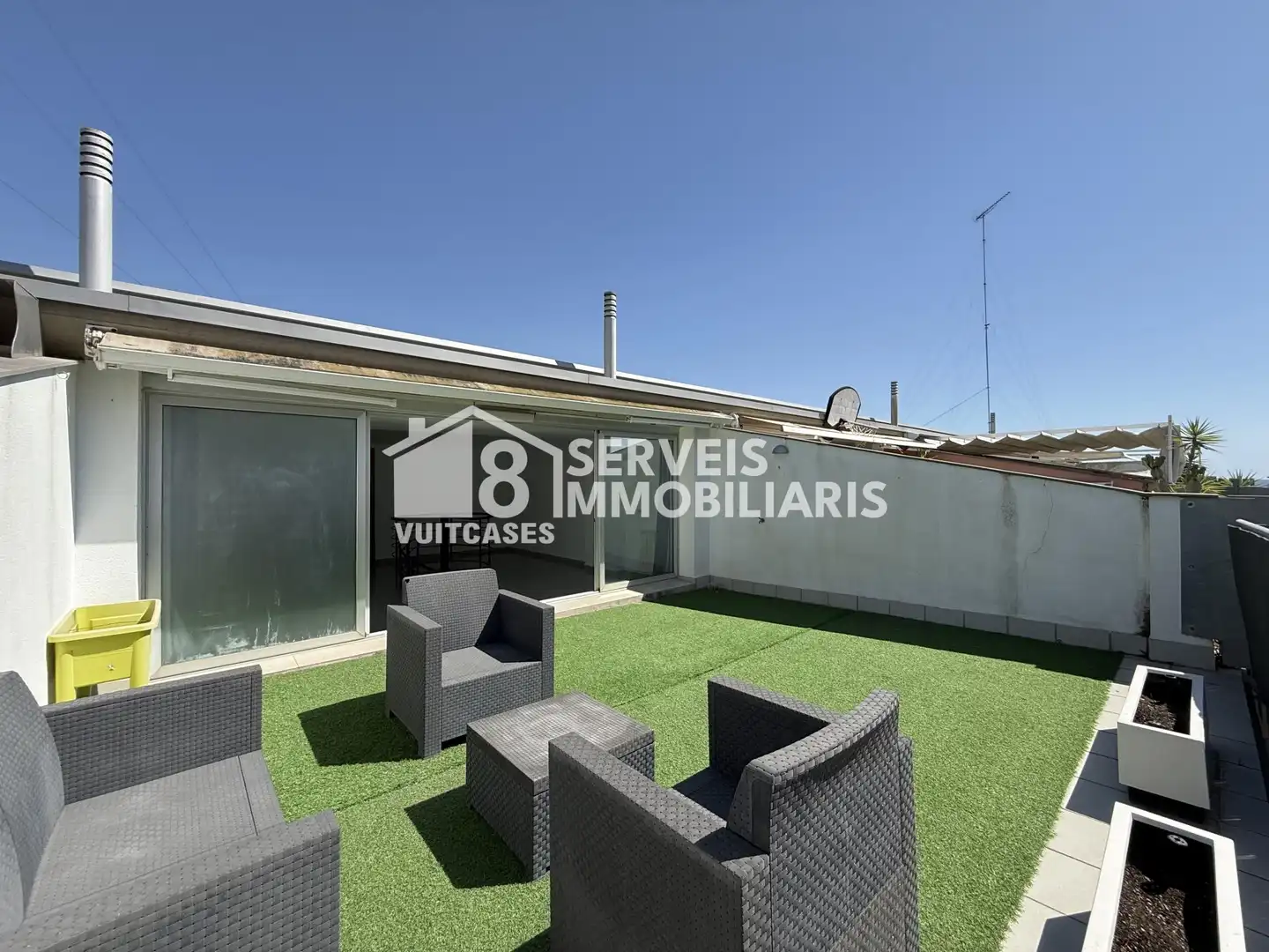 Terraza de Dúplex de alquiler en Sant Vicenç de Montalt con Calefacción, Terraza y Horno