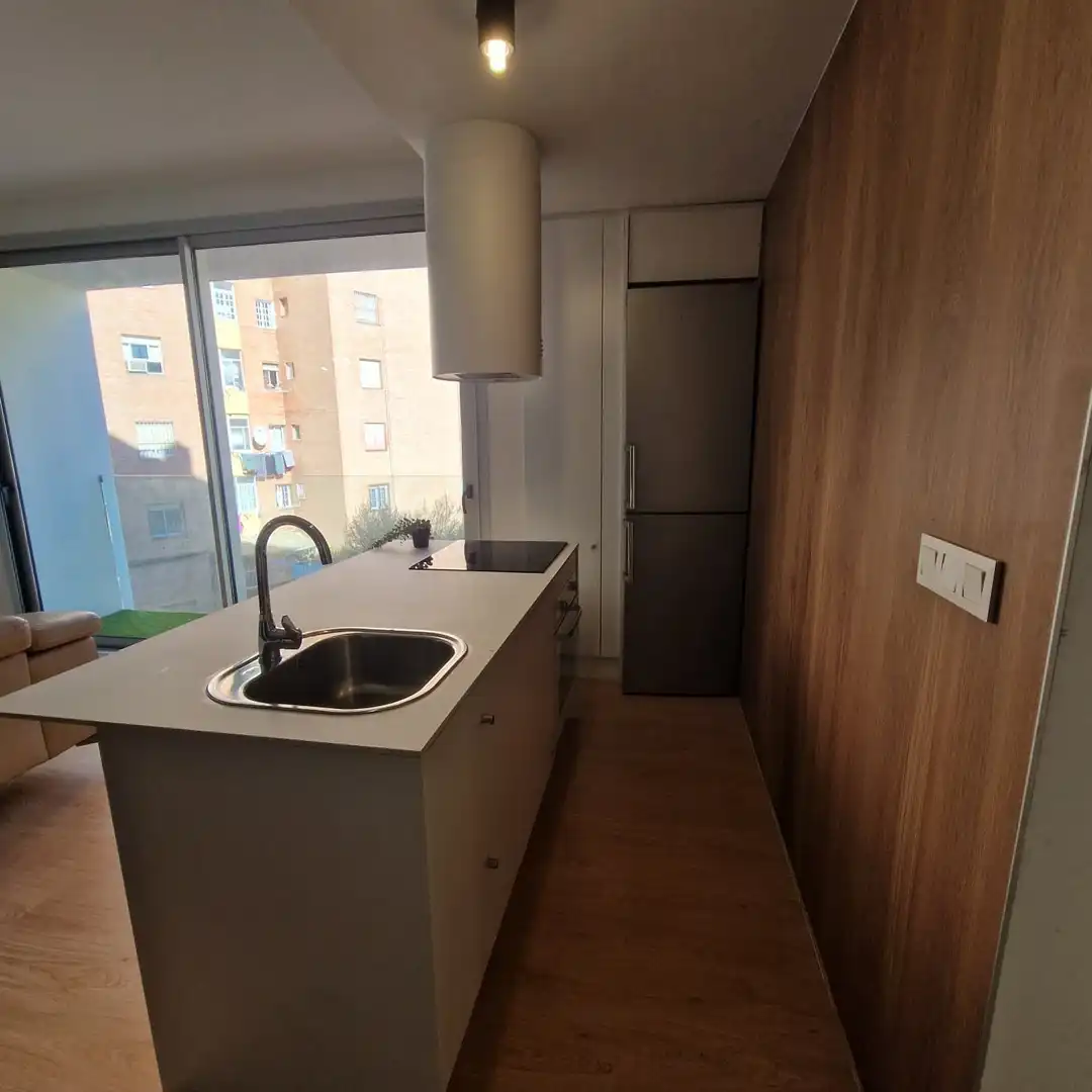 Kitchen of Flat for sale in Málaga  with Air Conditioner, Storage room and Furnished