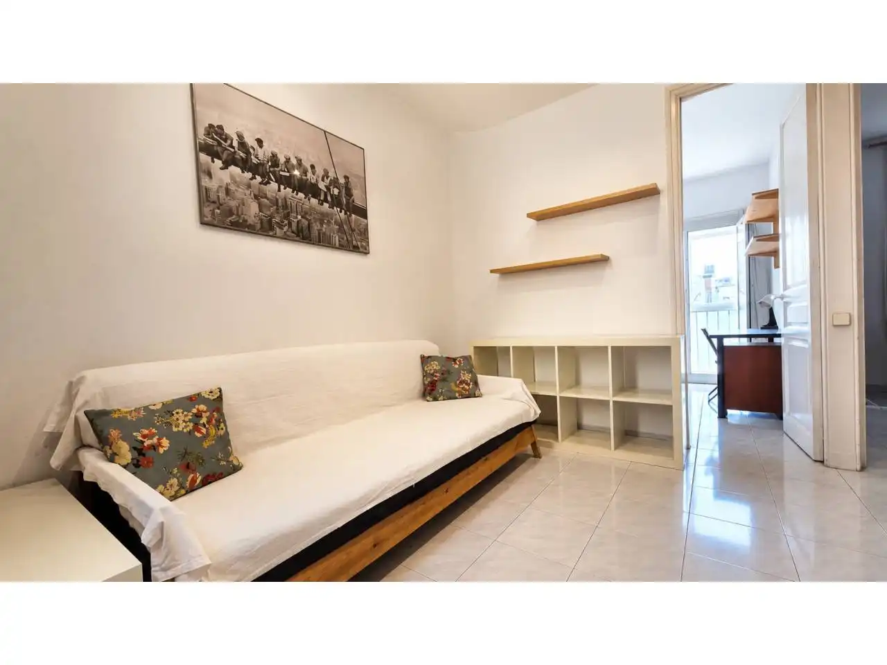 Sala de estar de Piso de alquiler en Barcelona con Amueblado y Balcón