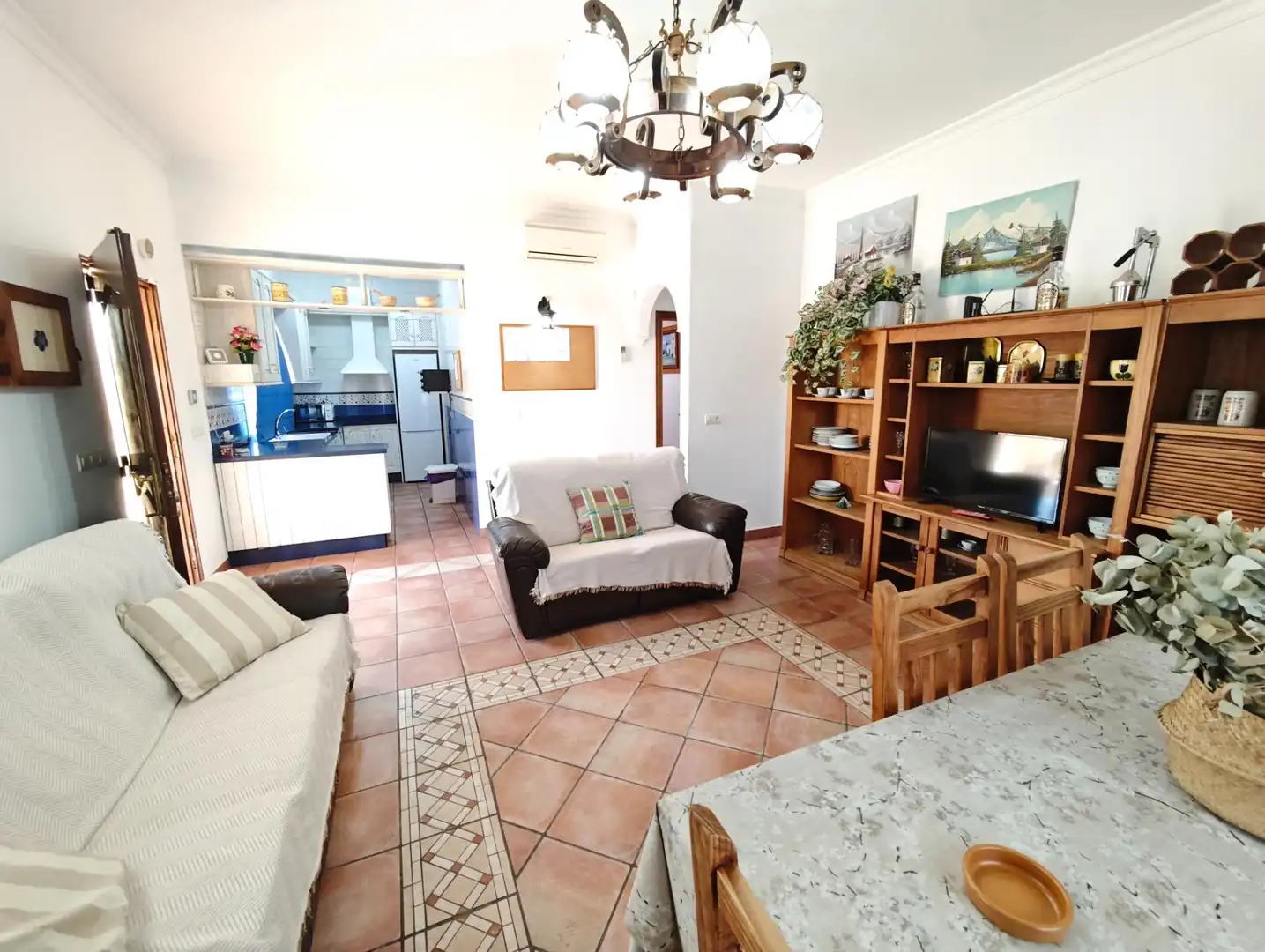Sala de estar de Finca rústica en venta en Cártama con Aire acondicionado, Calefacción y Jardín privado