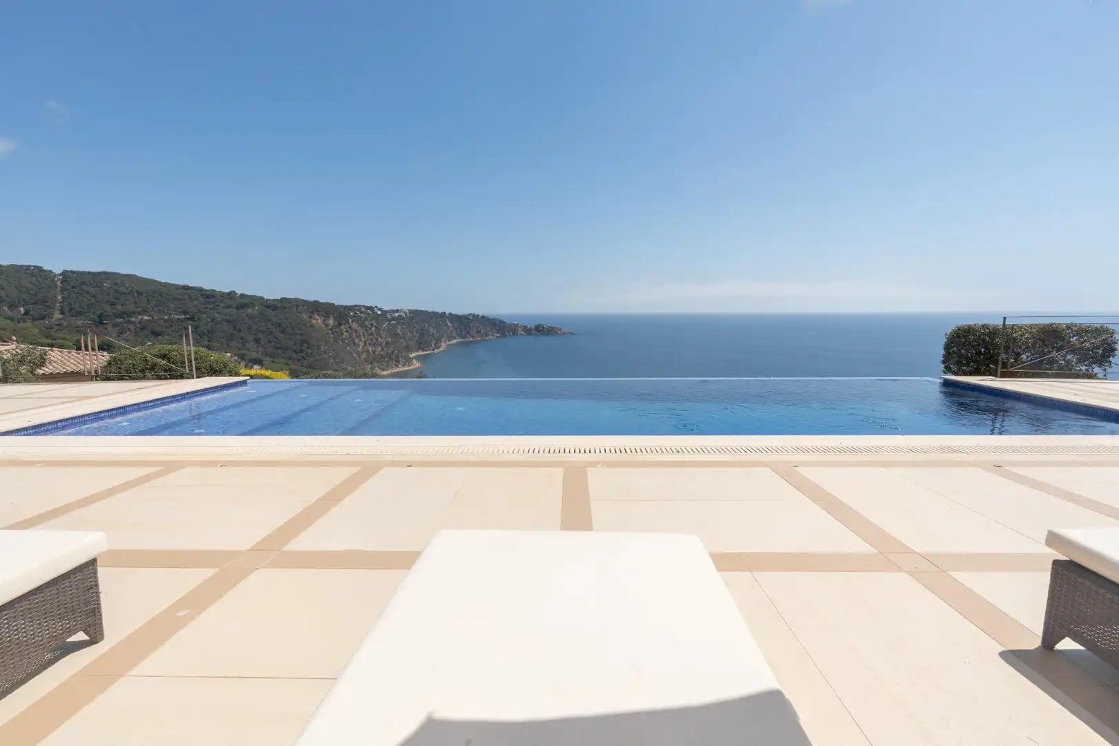 Piscina de Casa o xalet de lloguer en Sant Feliu de Guíxols amb Aire condicionat, Jardí privat i Terrassa