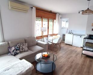 Living room of Flat for sale in  Barcelona Capital  with Air Conditioner, Parquet flooring and Furnished