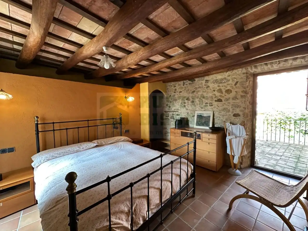 Bedroom of Country homes for rent in Cruïlles, Monells I Sant Sadurní de L'Heura  with Heating, Terrace and Furnished