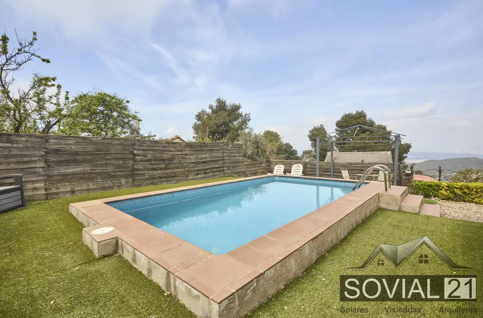 Piscina de Casa o chalet en venta en Barcelona con Calefacción, Jardín privado y Terraza