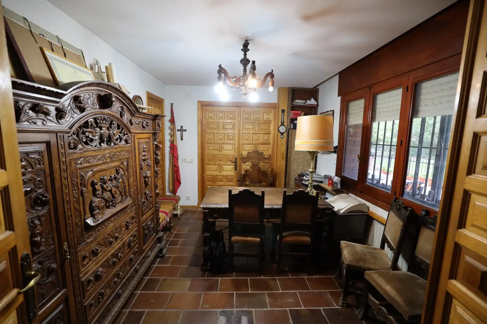 Dining room of Houses for sale in Villanueva de la Cañada  with Heating, Swimming Pool and Balcony