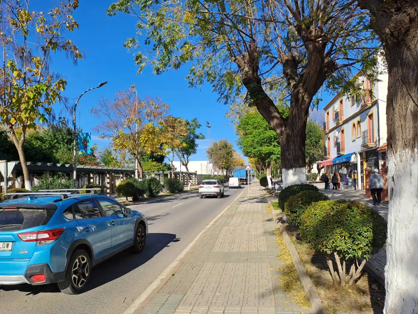 Vista exterior de Local de alquiler en Villaverde del Río