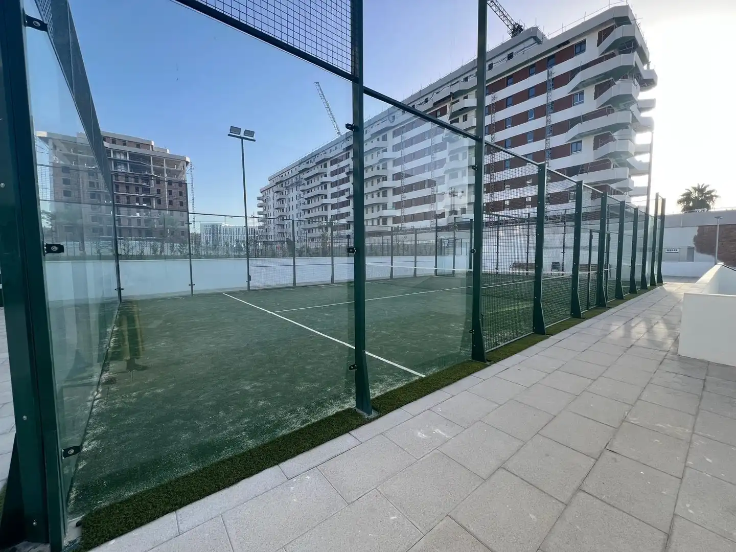 Parking of Flat for rent in Dos Hermanas  with Air Conditioner, Heating and Private garden