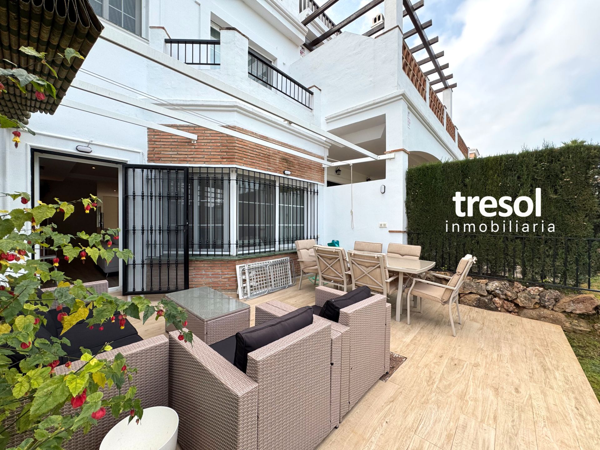 Terrassa de Casa adosada en venda en Alhaurín de la Torre amb Aire condicionat, Calefacció i Jardí privat