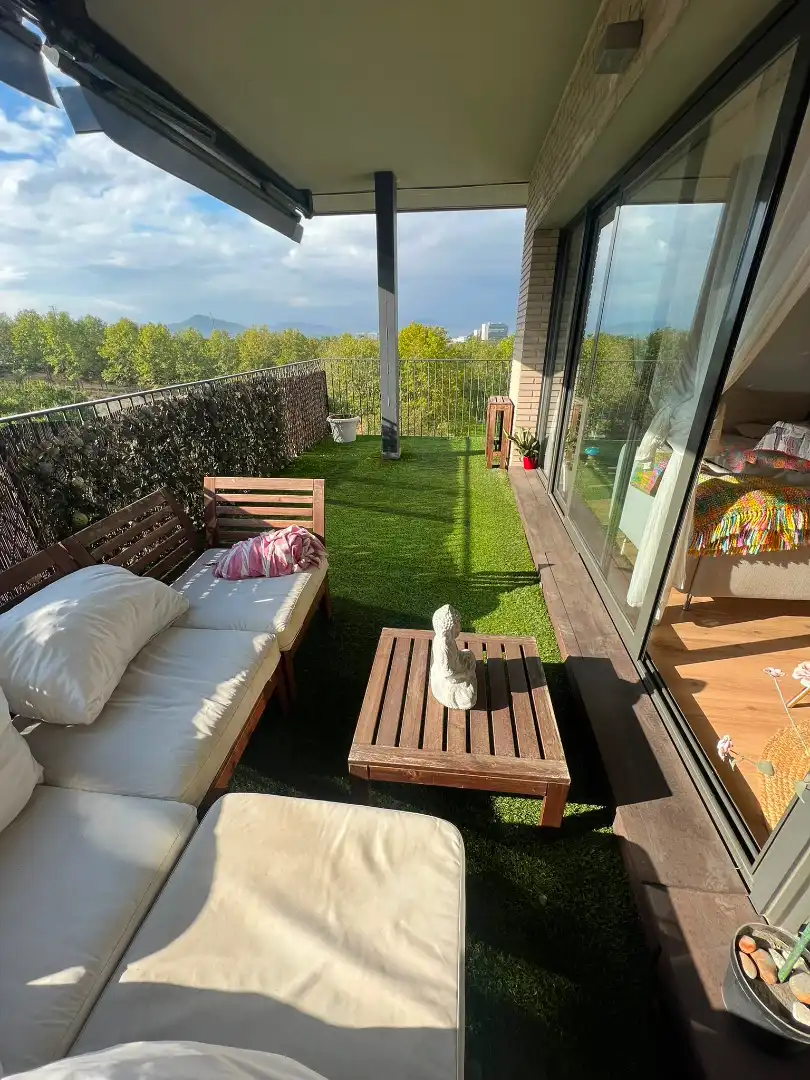 Terrasse von Wohnung zur Miete in Sant Cugat del Vallès mit Klimaanlage, Parkett und Terrasse
