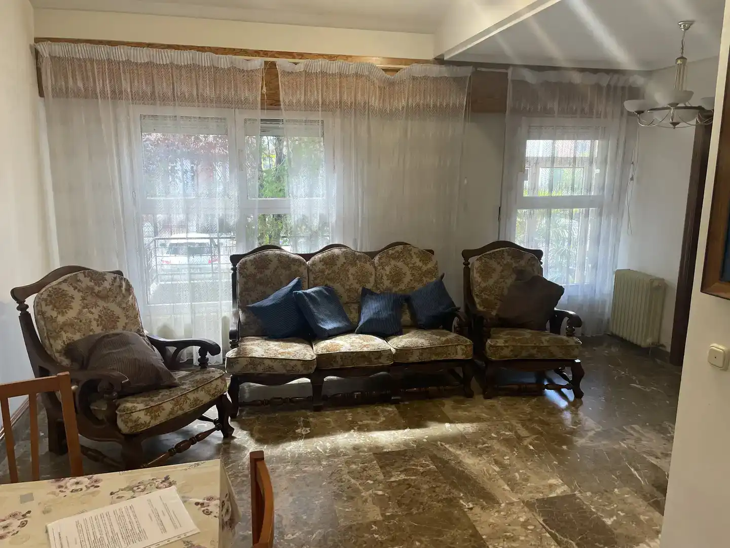 Living room of Houses for rent in Simancas  with Private garden, Storage room and Furnished