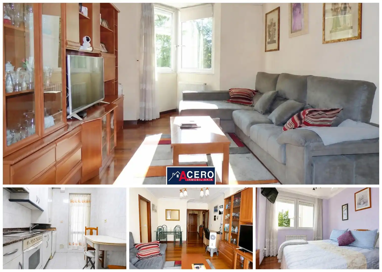 Living room of Flat for sale in Santa Cruz de Bezana  with Heating, Parquet flooring and Furnished