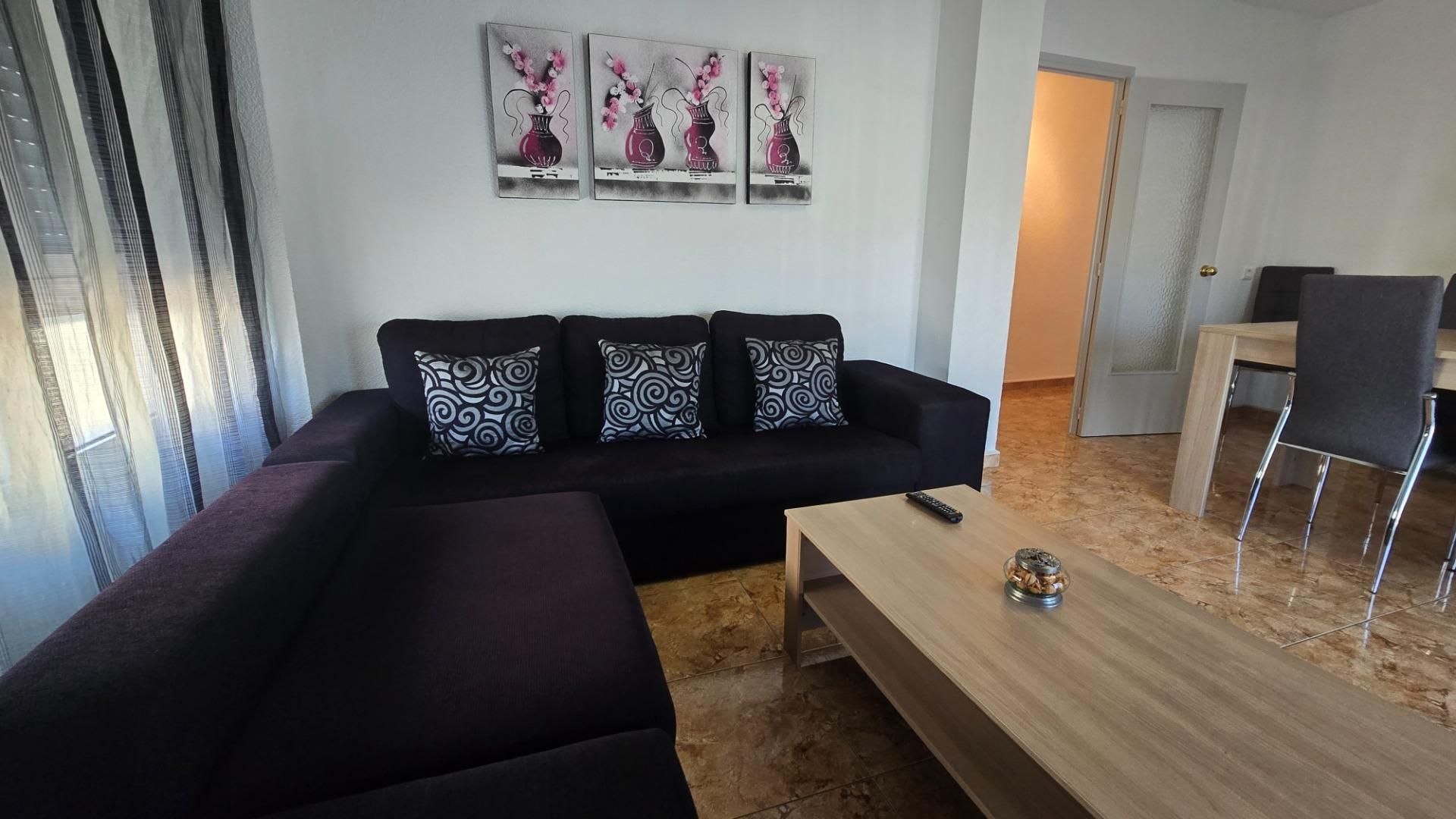 Sala d'estar de Pis en venda en Elche / Elx amb Aire condicionat, Terrassa i Balcó