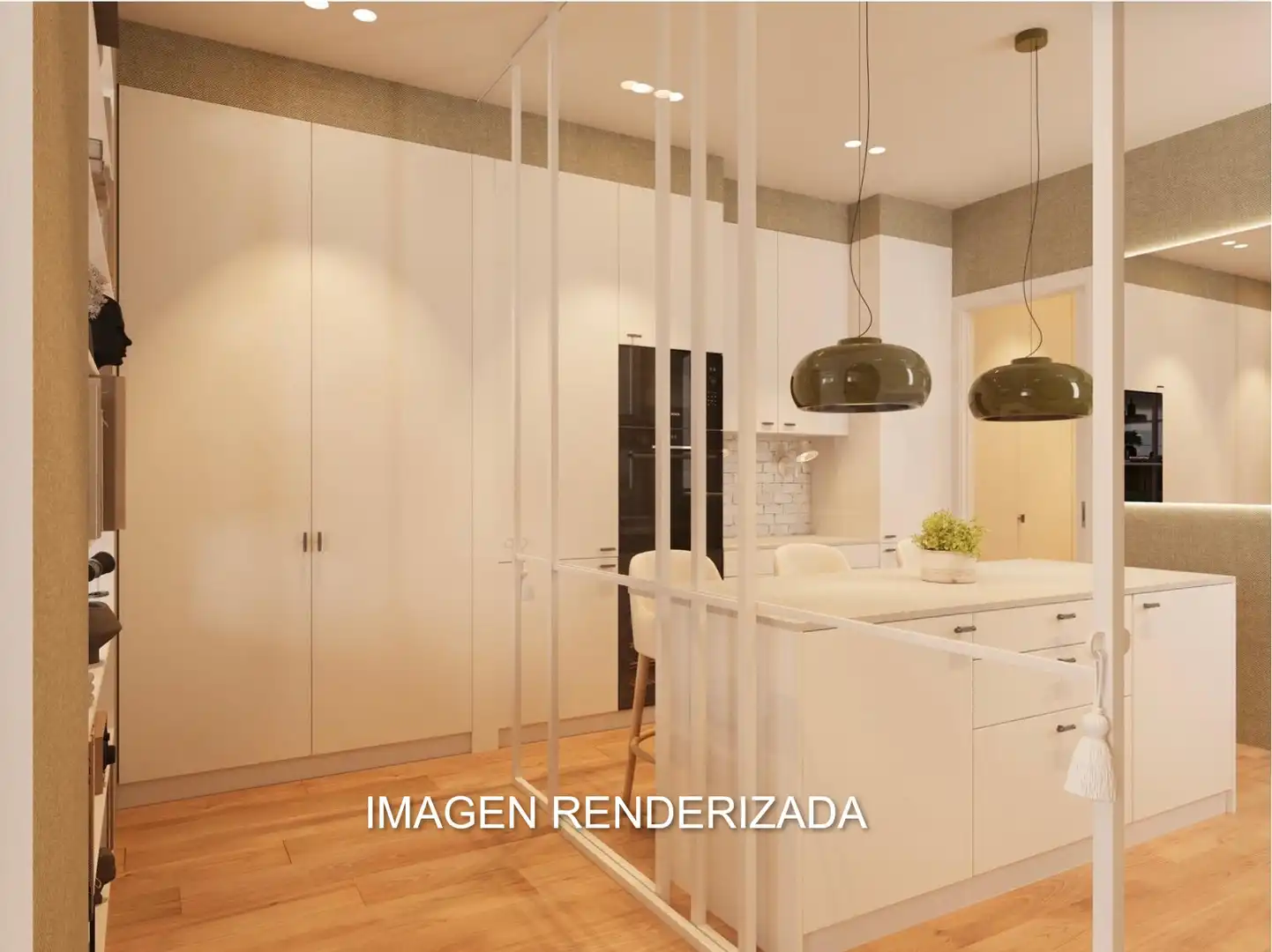Kitchen of Flat for sale in Barcelona  with Air Conditioner, Heating and Parquet flooring