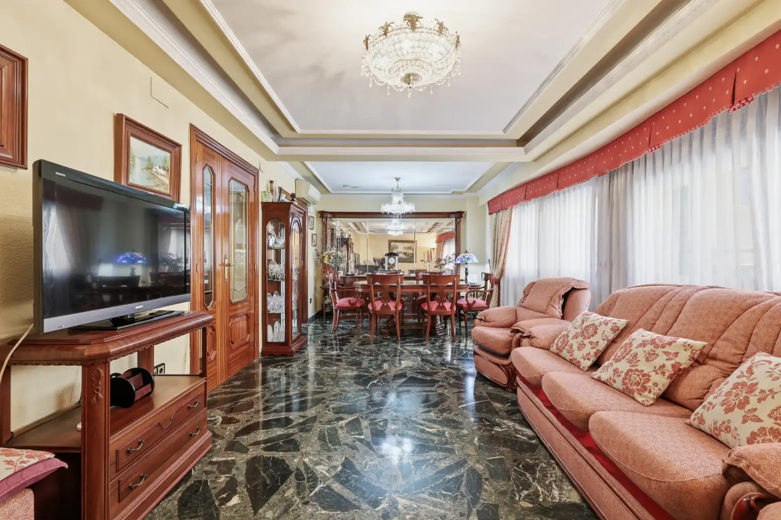 Sala de estar de Casa o chalet en venta en Alaquàs con Aire acondicionado, Terraza y Trastero