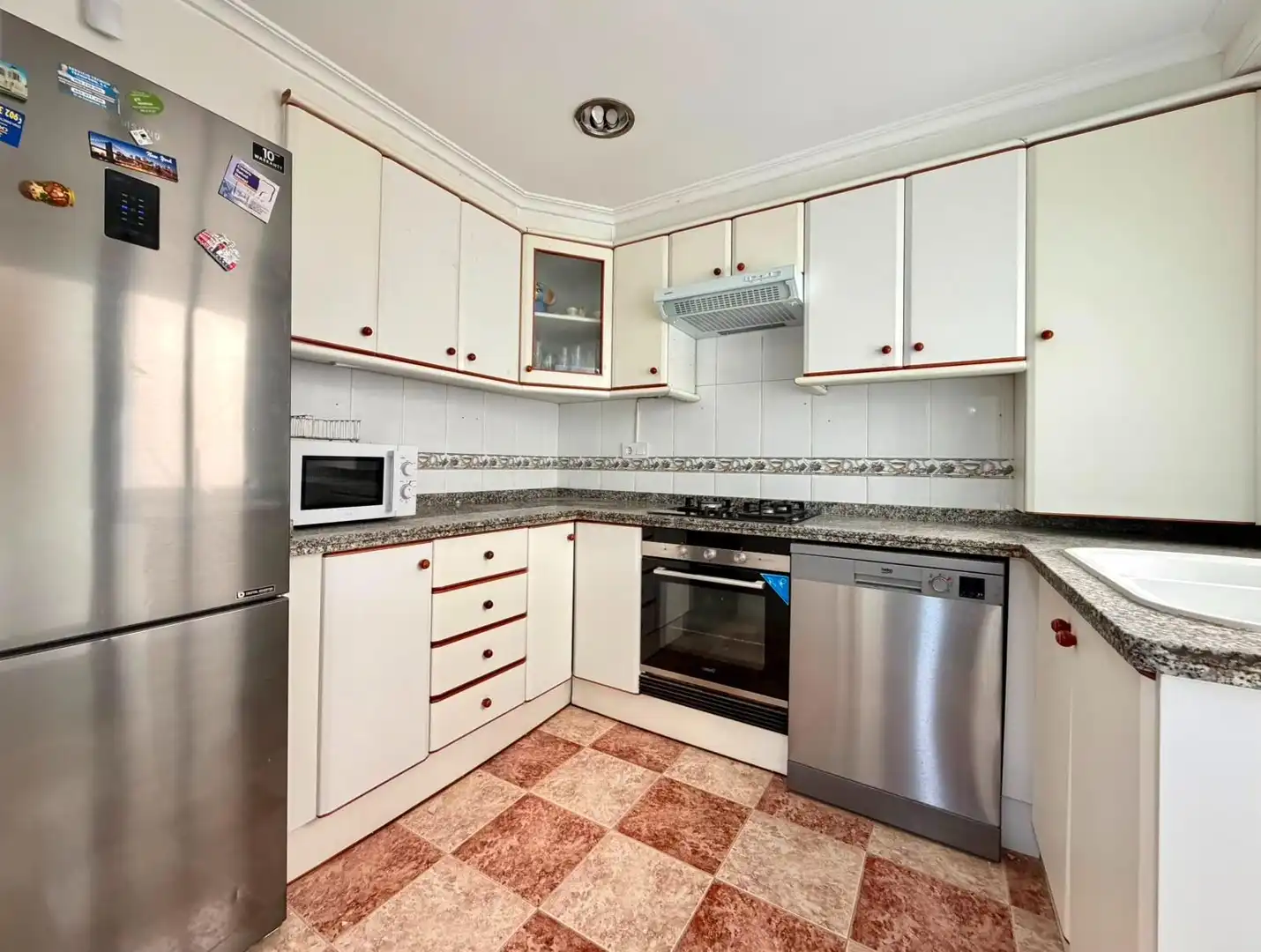 Kitchen of Flat for rent in Valencia  with Air Conditioner, Heating and Balcony