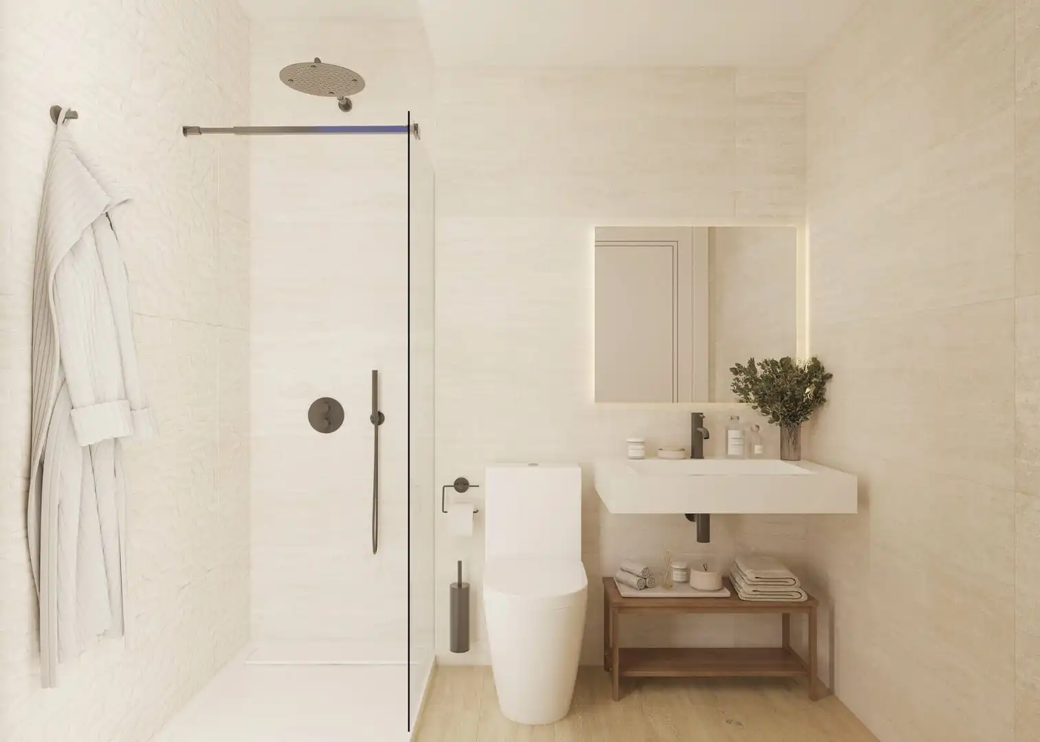 Baño de Casa o chalet en venta en Málaga con Aire acondicionado, Jardín privado y Terraza