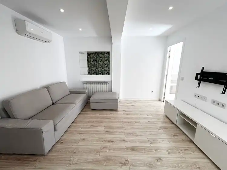 Sala de estar de Piso de alquiler en  Madrid Capital con Aire acondicionado, Calefacción y Parquet
