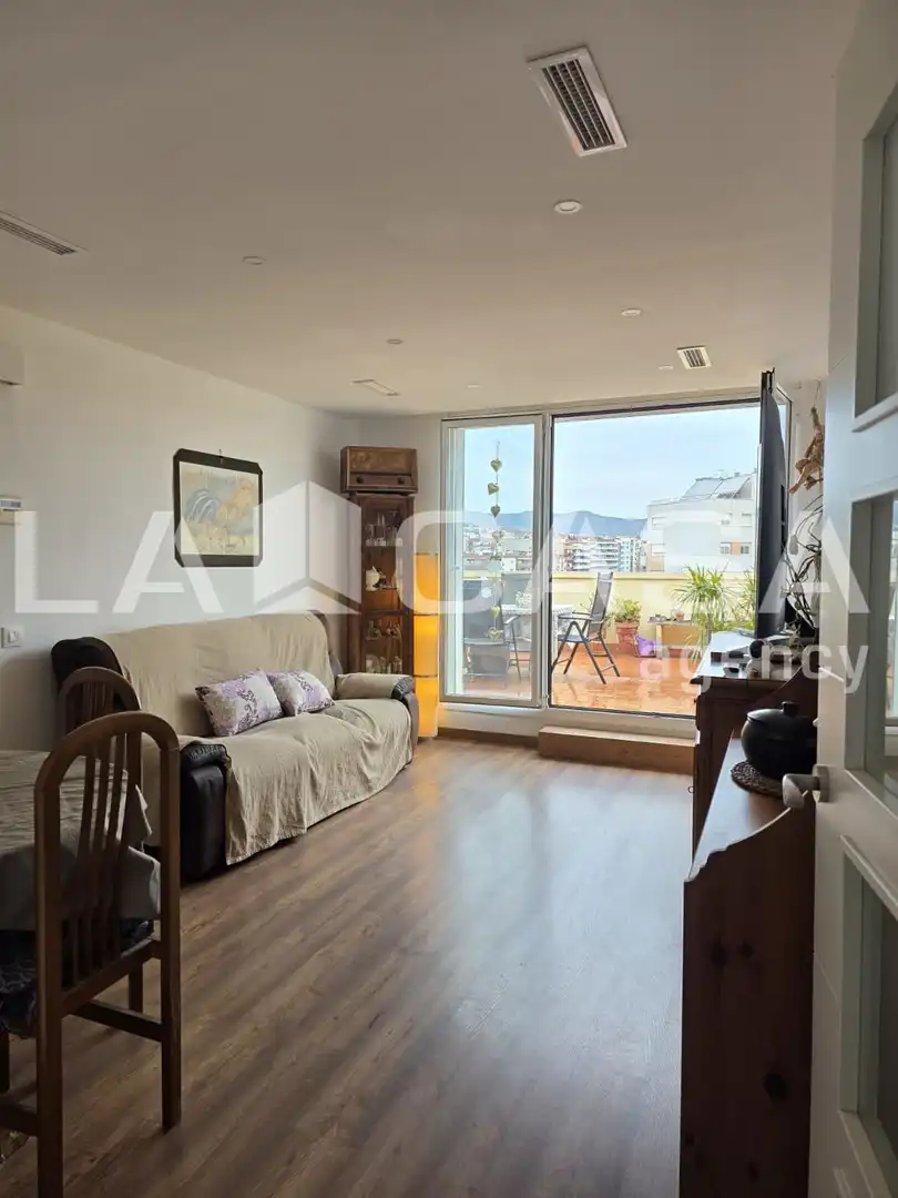 Living room of Attic for sale in  Barcelona Capital  with Terrace