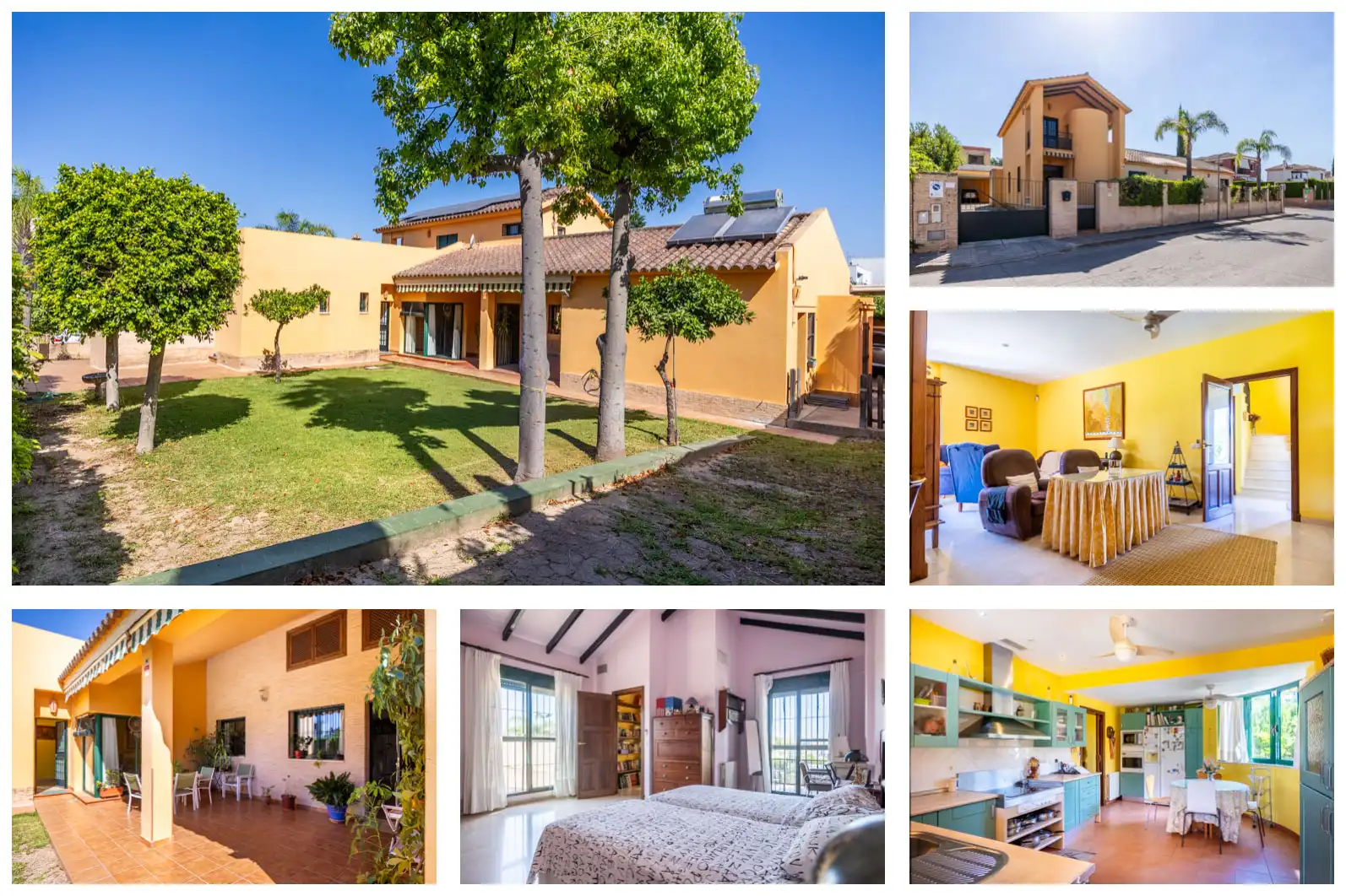 Vista exterior de Casa o chalet en venta en Valencina de la Concepción con Aire acondicionado, Jardín privado y Terraza